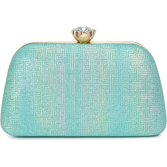 Women's unique Elegant Evening Wedding Party And Formal Events Green Bag - Picture 1 of 6